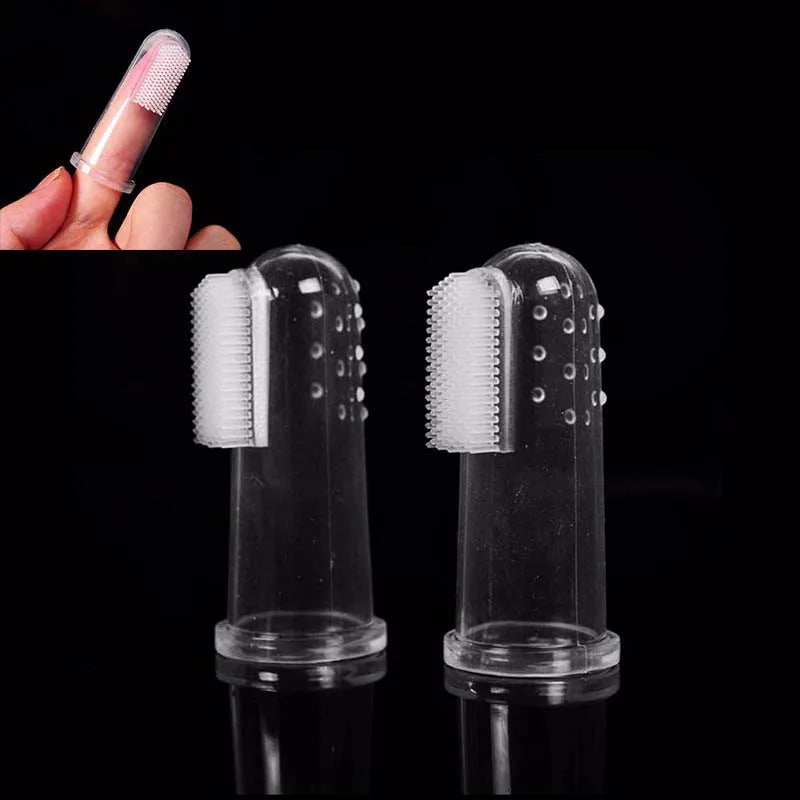 Soft Silicone Finger Toothbrush for Medium Dogs