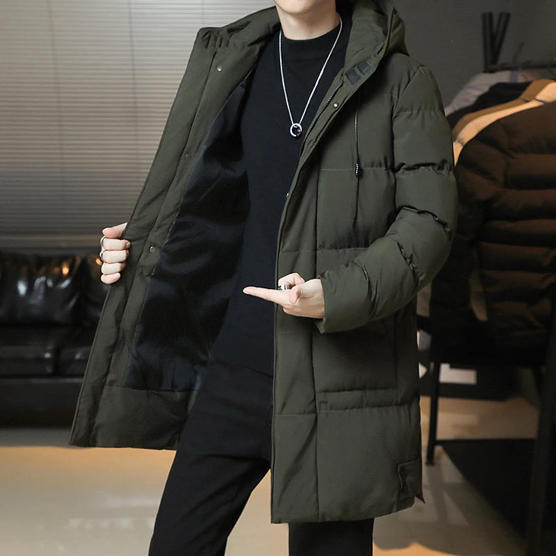 Men’s Winter Korean Fashion Thickened Down Coat