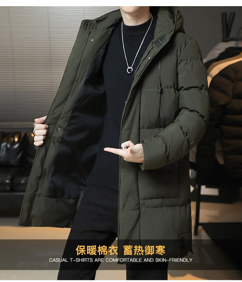 Men’s Winter Korean Fashion Thickened Down Coat