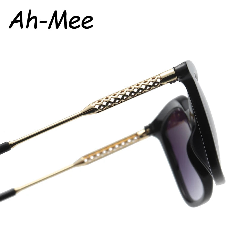 Classic Vintage Square Sunglasses for Men and Women with Alloy Frame