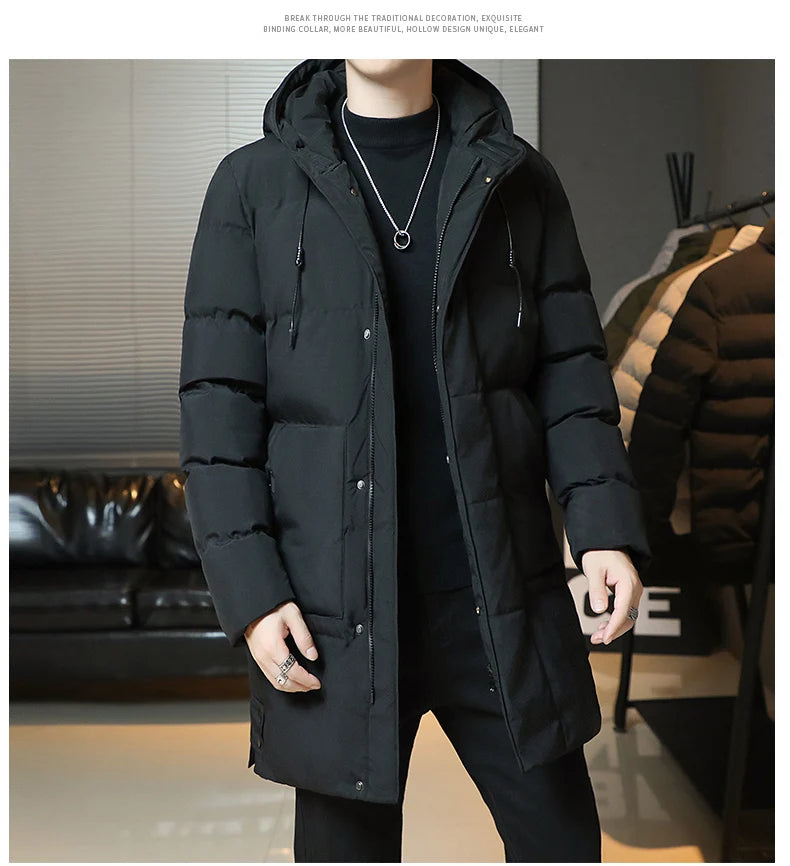 Men’s Winter Korean Fashion Thickened Down Coat