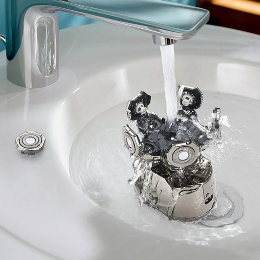 Men’s Multi-Grooming Kit – Electric Shaver & Beard Trimmer with Digital Display