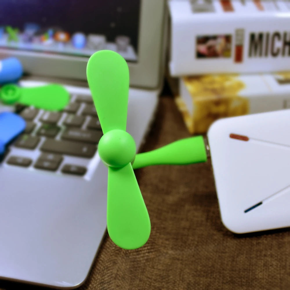 USB Mini LED Cooling Fan – Portable Laptop Cooler