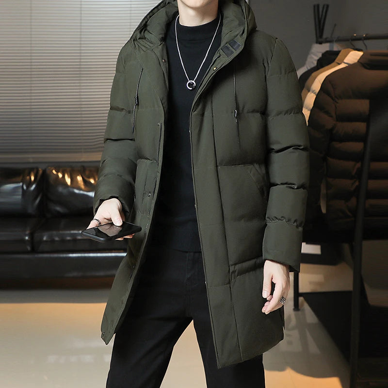 Men’s Winter Korean Fashion Thickened Down Coat