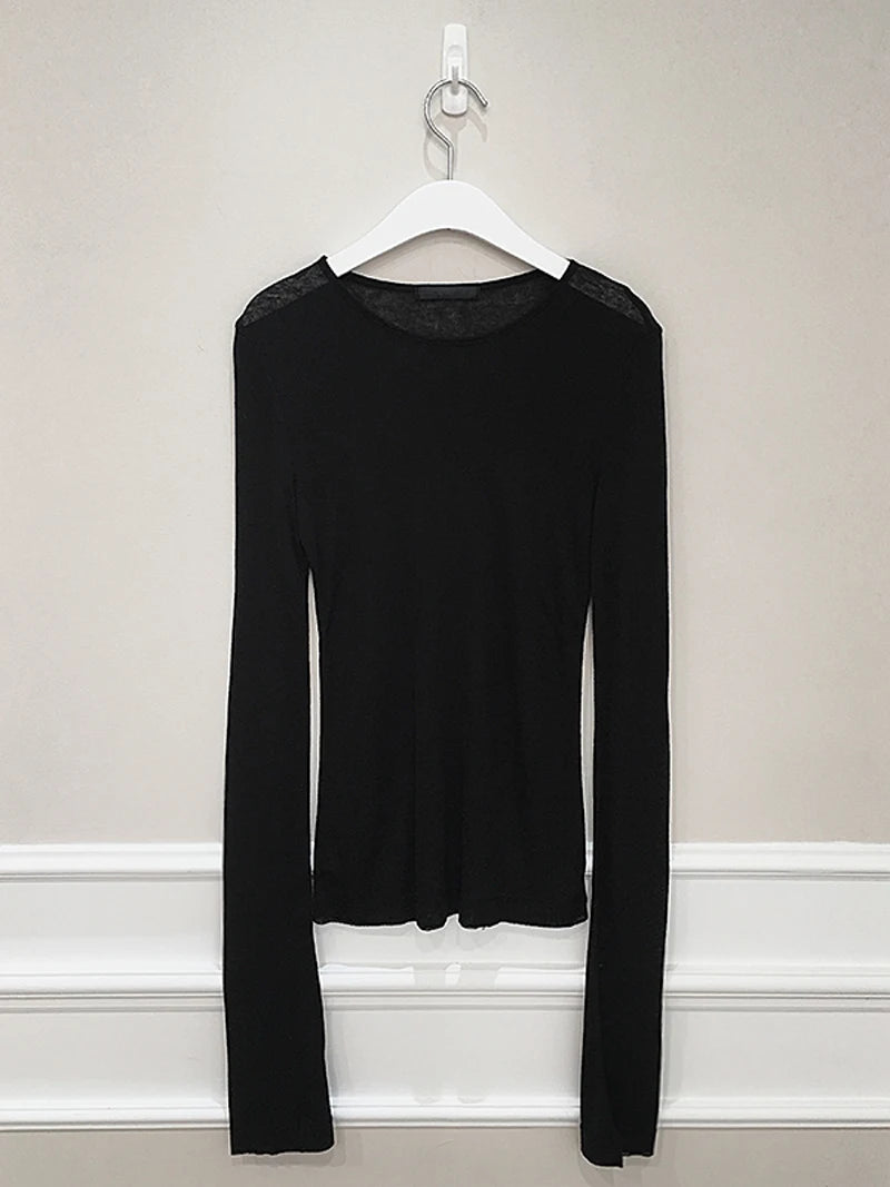 Shintimes Women’s Sexy Slim-Fit Long Sleeve T-Shirt