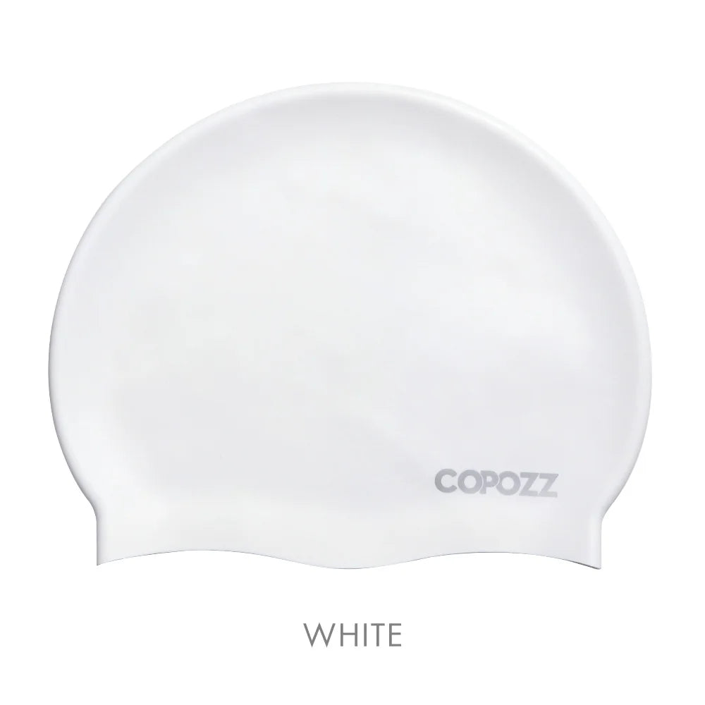 Copozz Silicone Swimming Cap for Men and Women, Waterproof