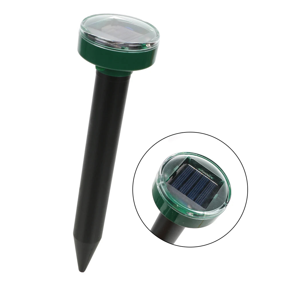Solar Ultrasonic Pest Repeller for Garden Yard Snake Mouse Control