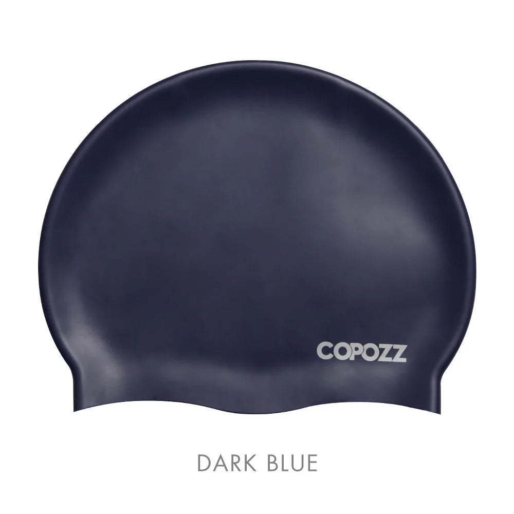 Copozz Silicone Swimming Cap for Men and Women, Waterproof