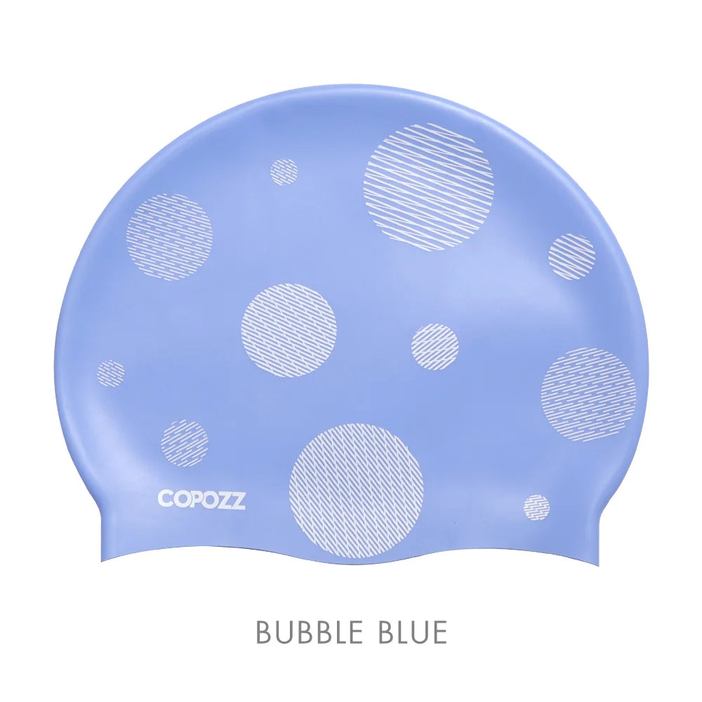 Copozz Silicone Swimming Cap for Men and Women, Waterproof