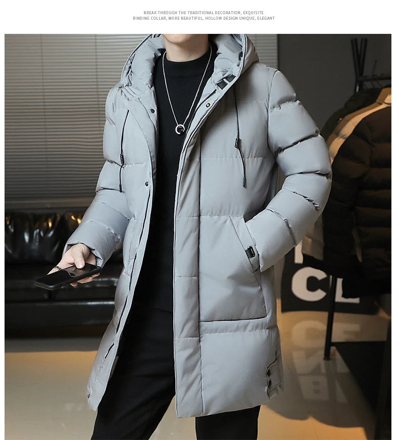 Men’s Winter Korean Fashion Thickened Down Coat