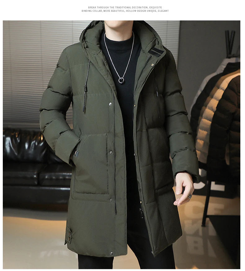 Men’s Winter Korean Fashion Thickened Down Coat