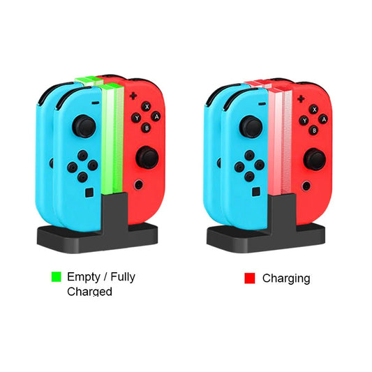 4-in-1 Nintendo Switch Controller Charging Dock with LED Indicator
