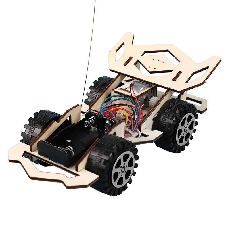Kids Remote Control Electric Wooden Racing Toys