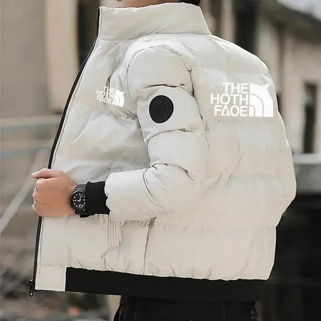 Padded Cotton Jacket with Tiger Head Logo