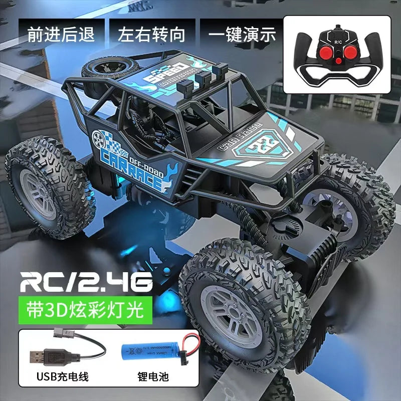 Colorful Flashing Lights Remote Control Car - Superior Deals