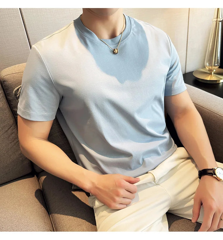 Men's Summer Ice Silk Cotton T-Shirt