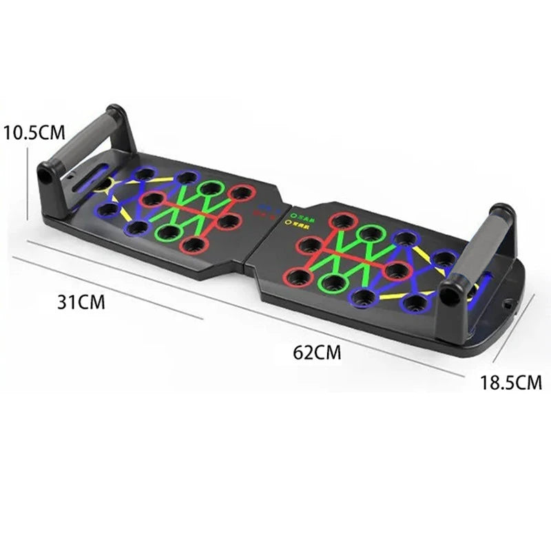Foldable Multifunctional Push-Up Board: Total Body Workout Tool