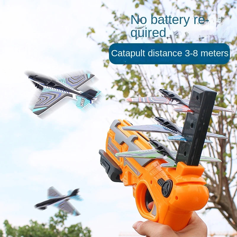 Foam Airplane Launcher – Fun Outdoor Flying Toy for Kids