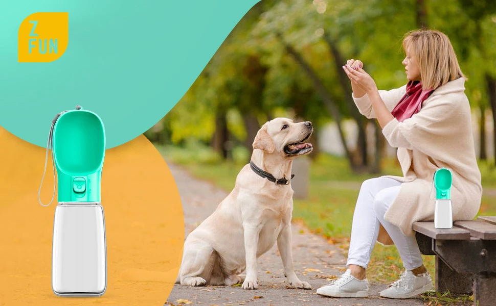 Leakproof Portable Dog Water Bottle & Bowl for Pets
