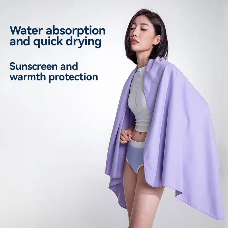Quick-Dry Microfiber Beach Towel for Adults Lightweight Travel and Sports Use