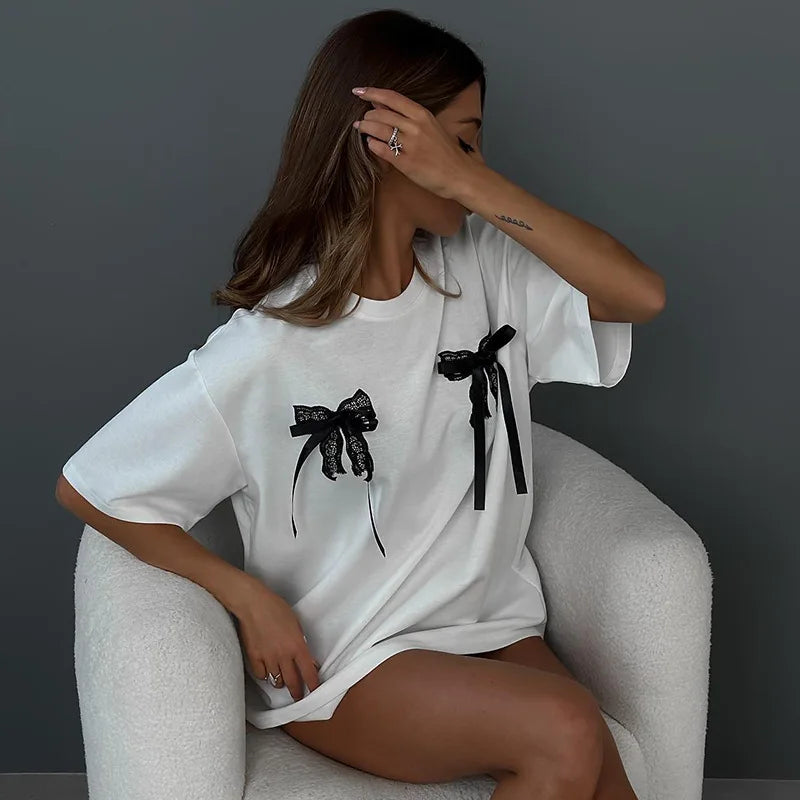 Women – O-Neck Korean Fashion Tee