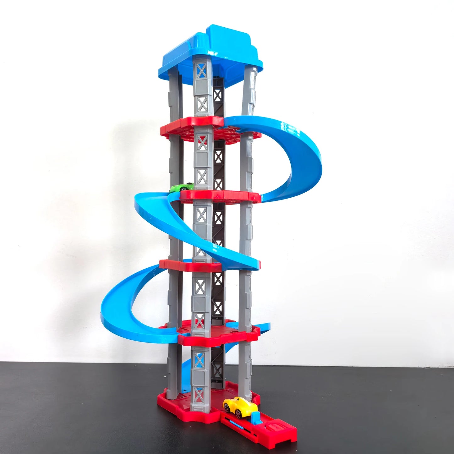DIY Assembled City Winding Roads Racing Car Garage Toy