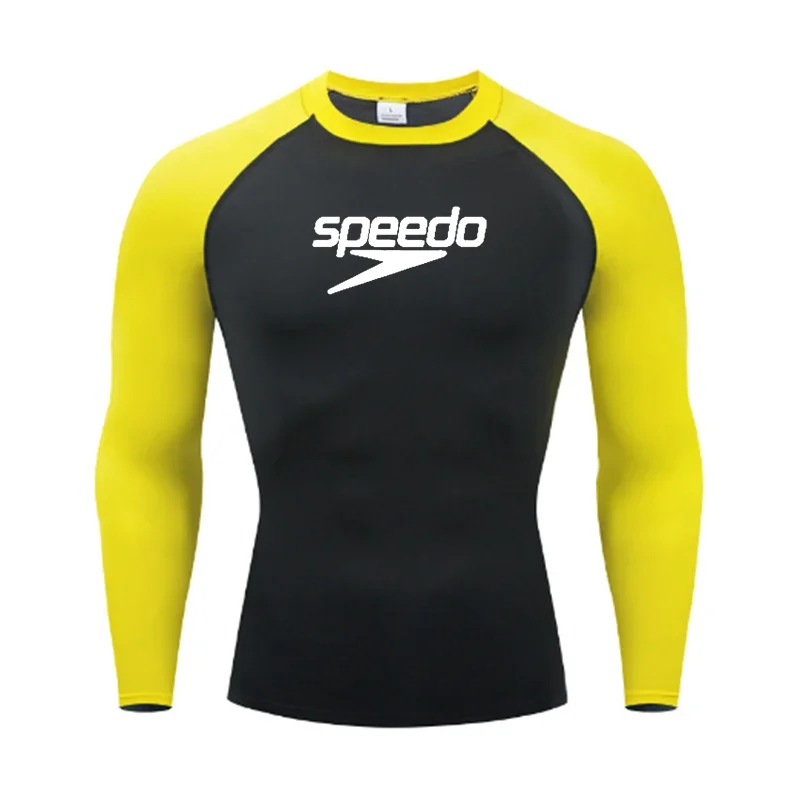 Men's UV Protection Surf Rash Guard Diving Suit Short Sleeve Swimwear
