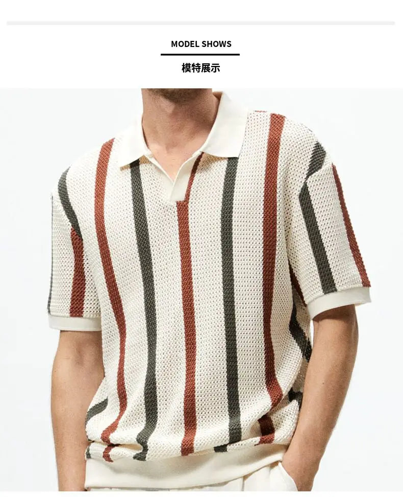 Summer Hollow Knitted Shirt