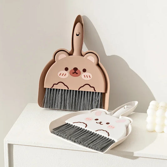 Mini Broom and Dustpan Set for Tabletop Desk and Household Cleaning