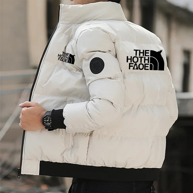 Padded Cotton Jacket with Tiger Head Logo