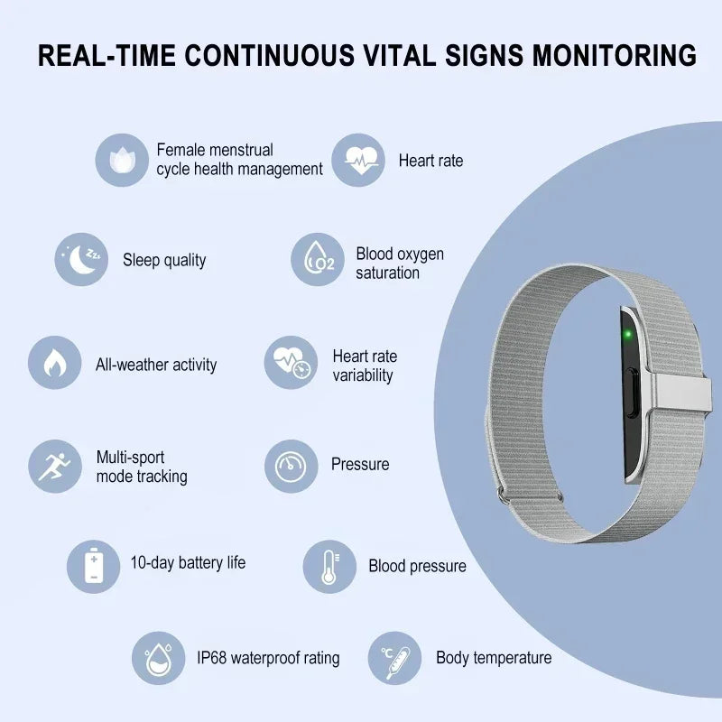 2208A Smart Fitness Bracelet – Heart Rate, BP & Activity Tracker
