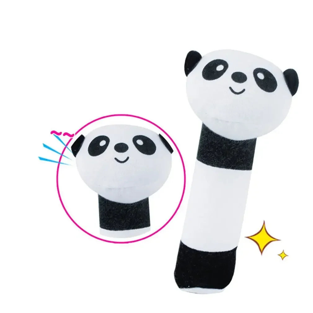 Cartoon Animal Hand Bell Rattle - Soft Plush Baby Rattle Toy