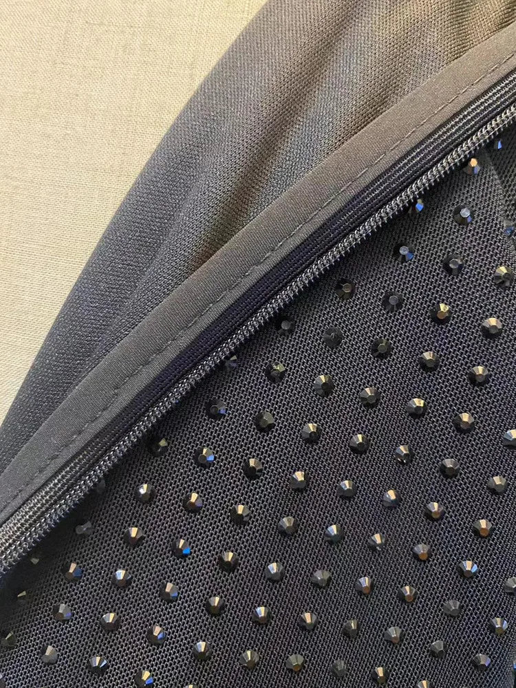 SMTHMA Luxury Rhinestone Party Dress for Women