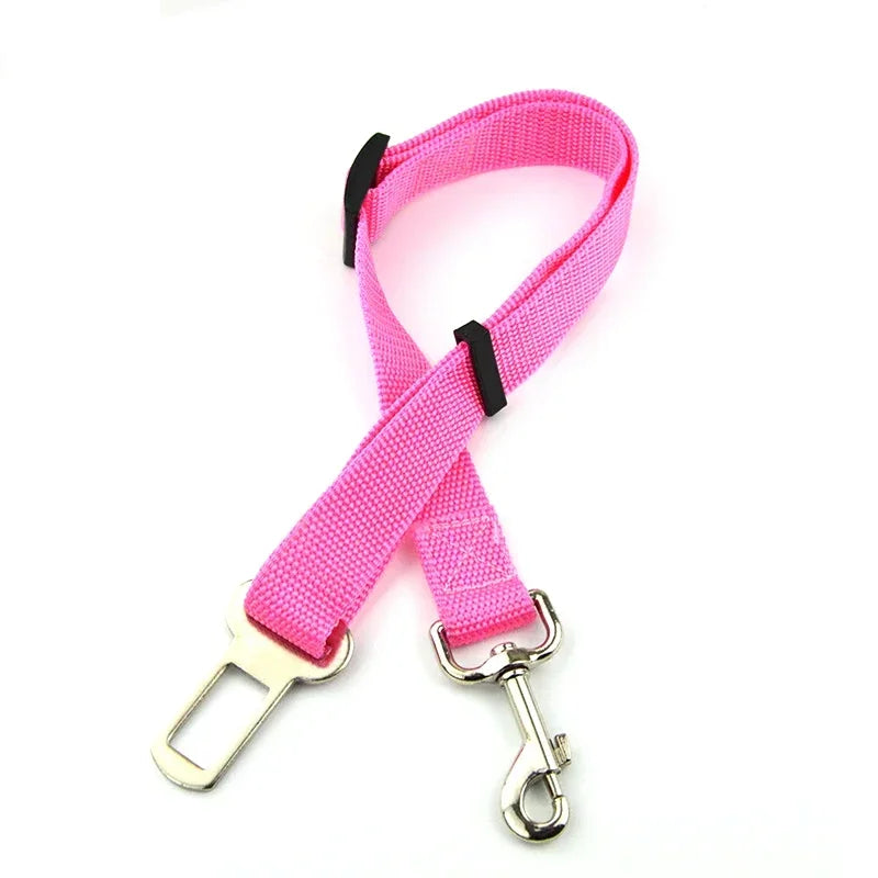 Adjustable Pet Car Seat Belt for Dogs and Cats – Safety Harness Clip