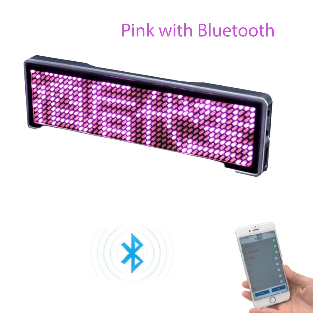 Bluetooth LED Name Badge – Programmable Scrolling Message Display