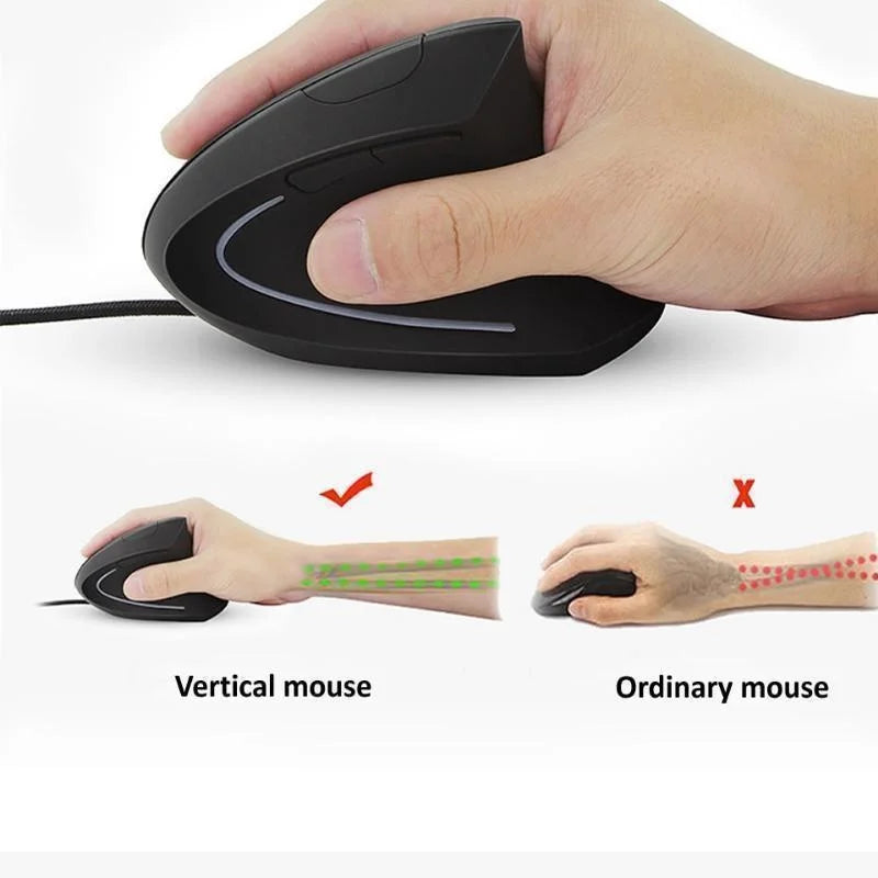 Ergonomic Right-Hand RGB Gaming Mouse - 3200 DPI, Optical, USB