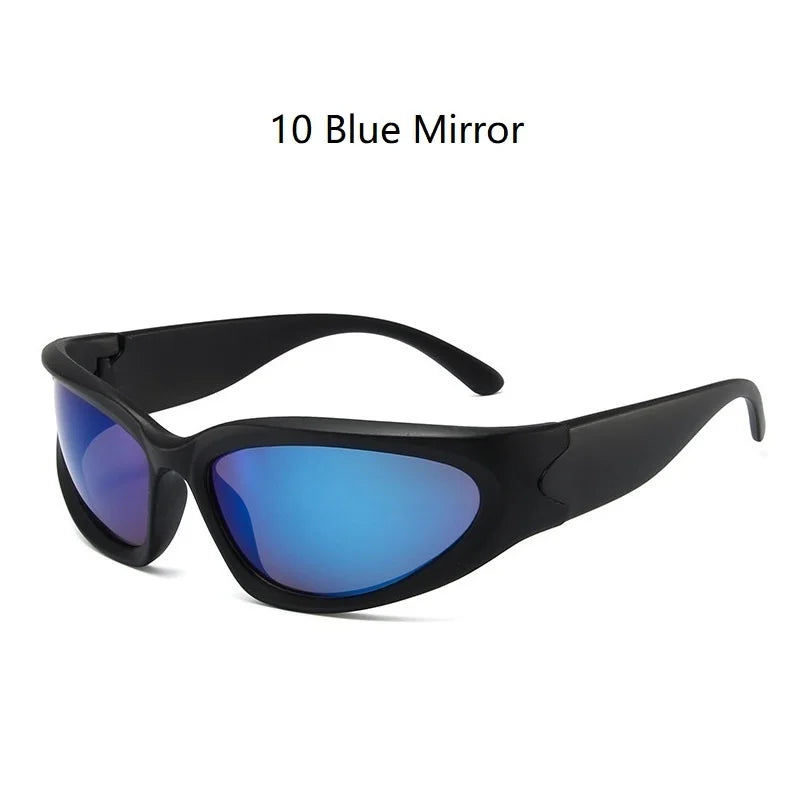 Y2K Punk Sports Sunglasses for Men and Women UV400 Vintage Eyewear