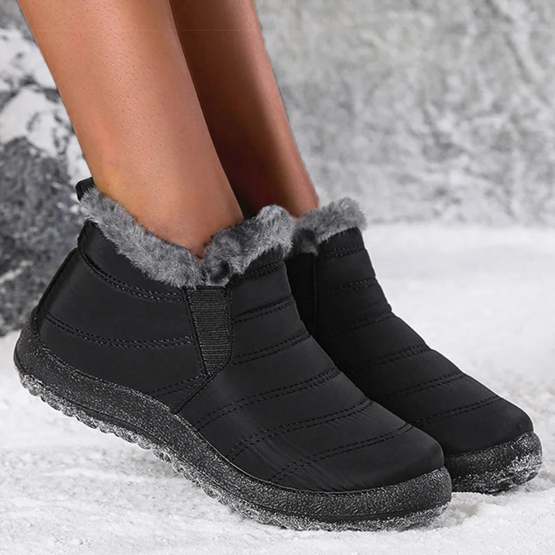 Warm Slip-On Winter Combat Snow Boots