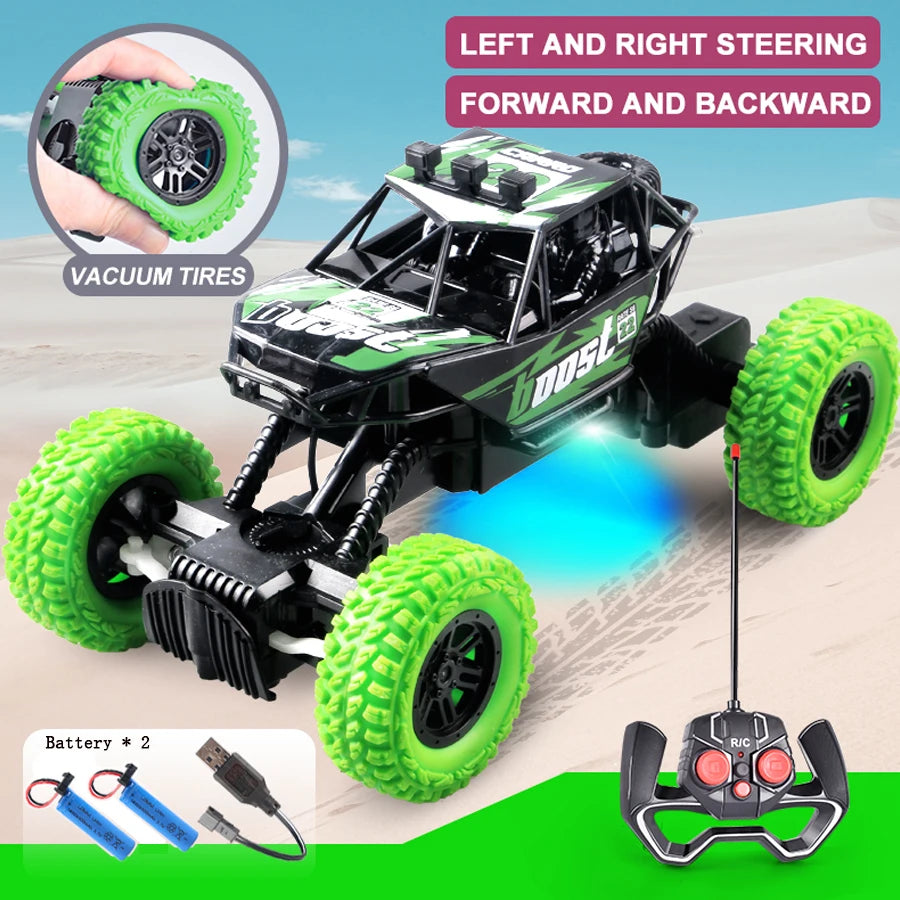 Colorful Flashing Lights Remote Control Car - Superior Deals