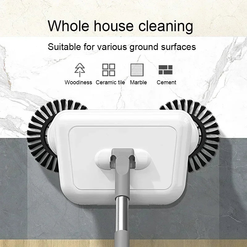 2-in-1 Broom and Mop Set with Dustpan for Home Floor Cleaning