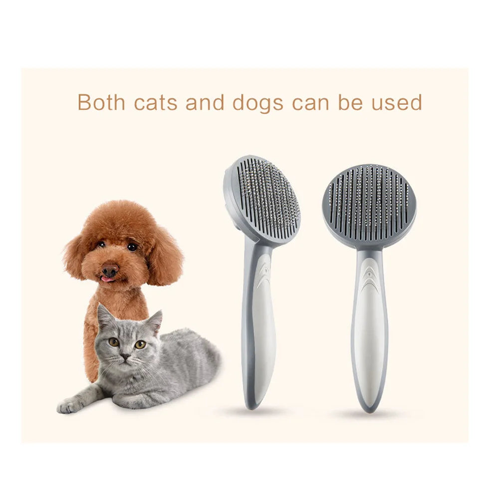 Self-Cleaning Pet Grooming Brush for Dogs & Cats
