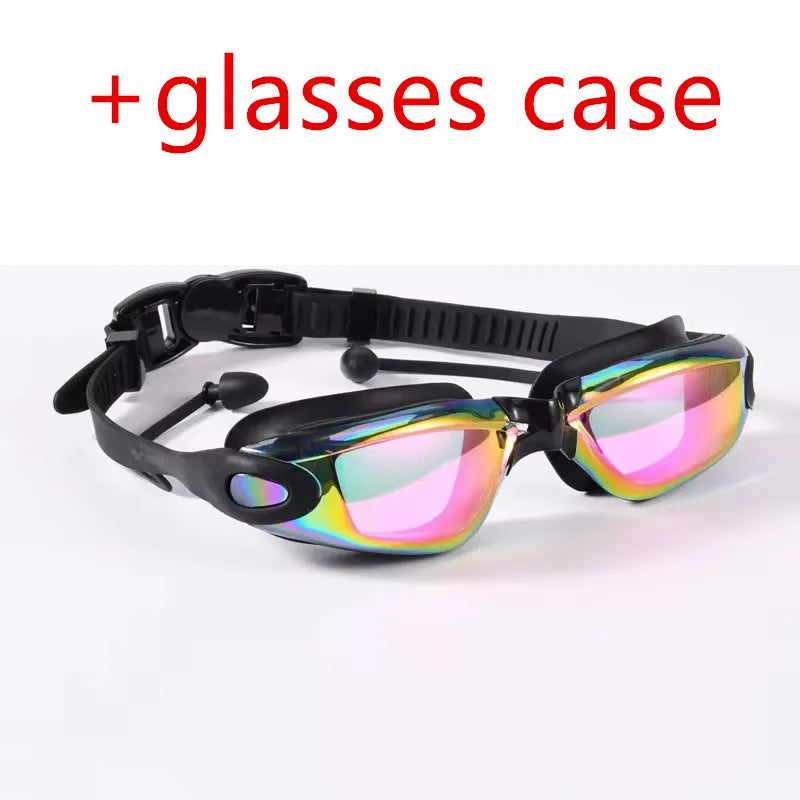 ARENA Anti-Fog UV Swim Goggles with Earplugs for Men and Women