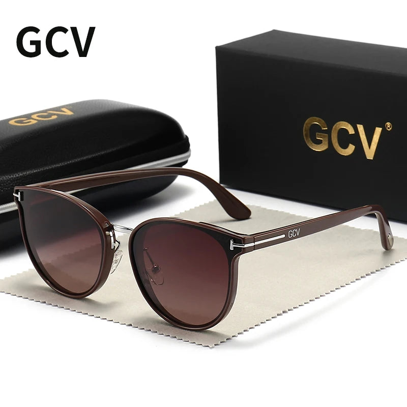 2025 Cat Eye Polarized Sunglasses for Women Ultralight Luxury Fashion Shades