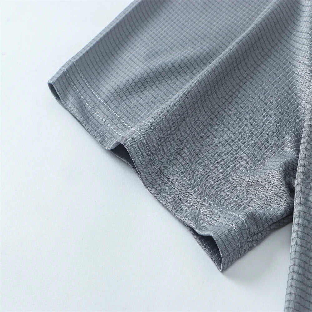 Summer Ice Silk Quick Dry Men's T-Shirt