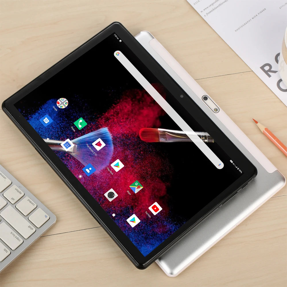 BDF S10 10.1-Inch Android Tablet - Dual SIM, Octa-Core, 4GB RAM