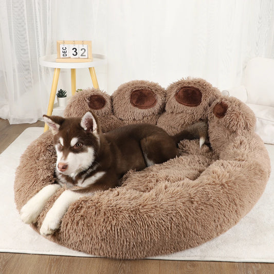 Fluffy Plush Dog Bed – Soft & Cozy Cushion for Large & Small Pets