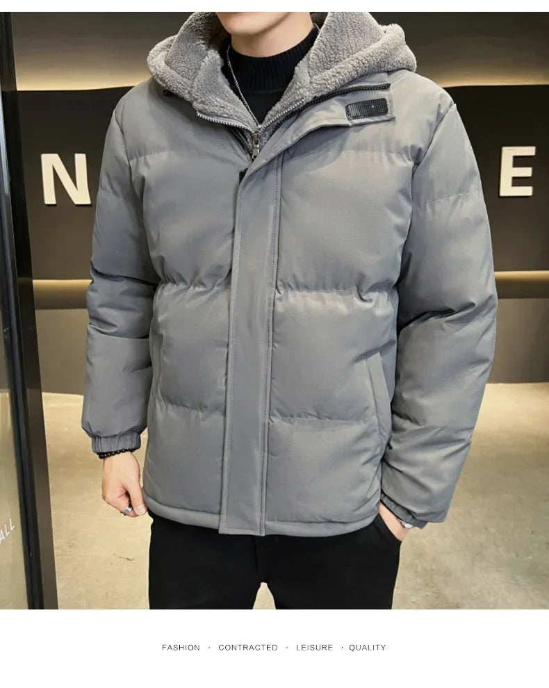 TFETTERS Autumn Winter Zip-up Hooded Parka Jacket