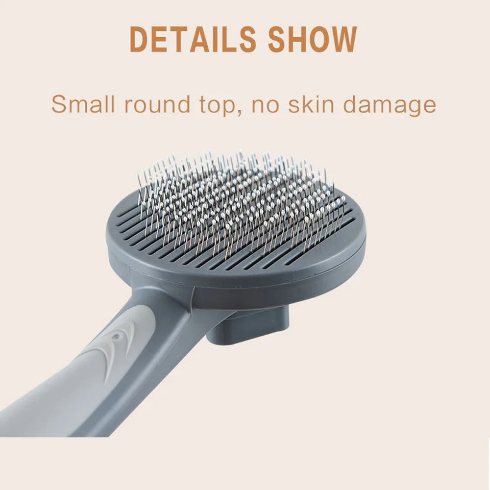 Self-Cleaning Pet Grooming Brush for Dogs & Cats