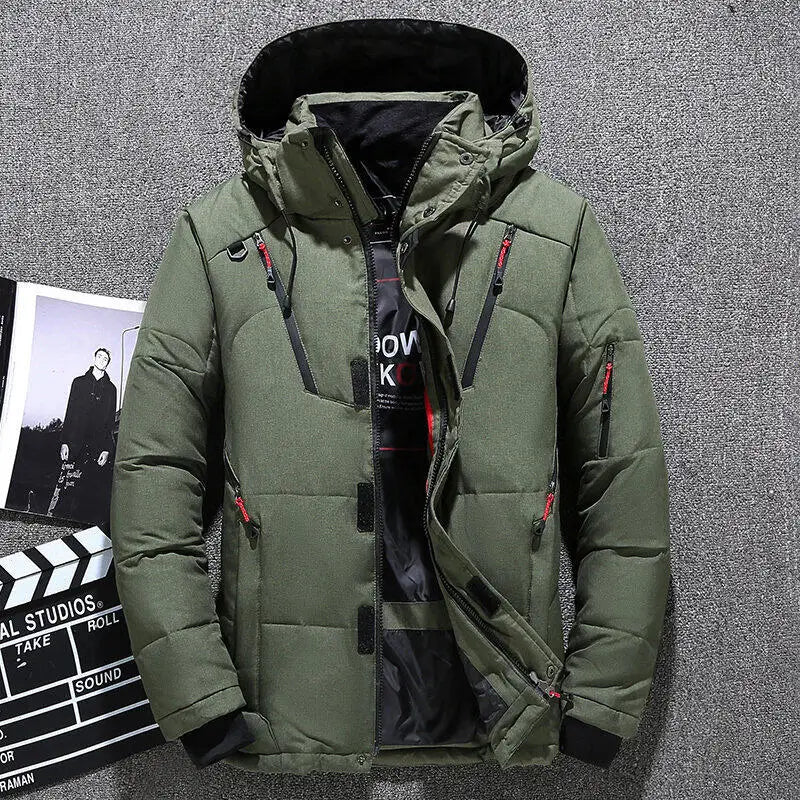 Winter Fashion Thicken Men Parkas Coats with Hood