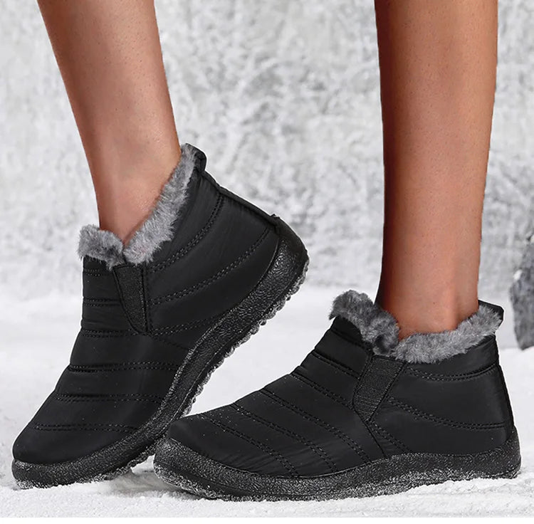 Warm Slip-On Winter Combat Snow Boots